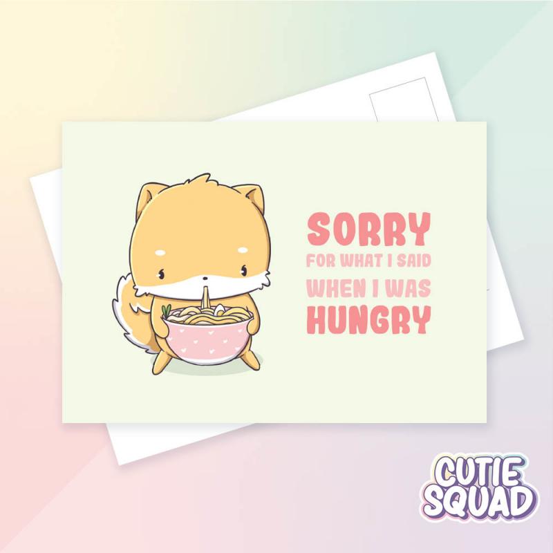 CutieSquad Ansichtkaart - Sorry for what I said