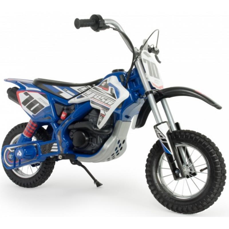 Injusa X Trene Blue Fighter 12v elektrische kindermotorfiets blauw