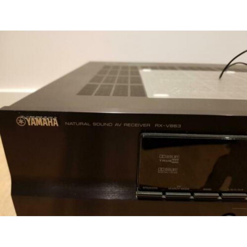 Zgan Yamaha RX-V663 5.1 surround receiver versterker
