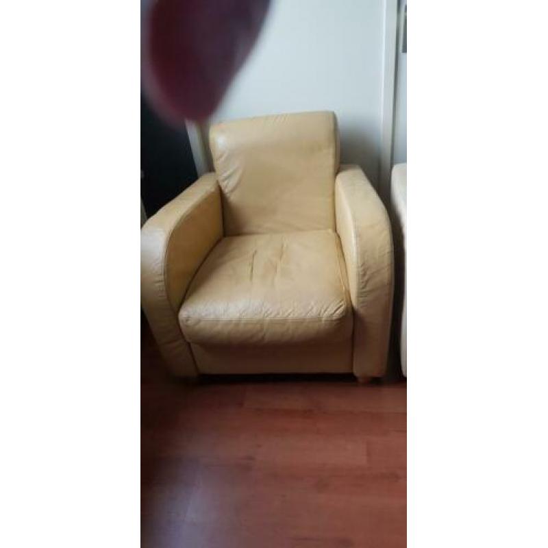 leren stoelen 2 stuks