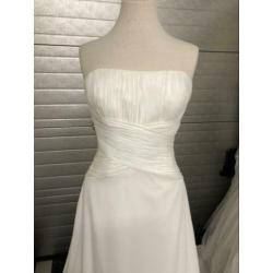 nieuw 38-40 maat chiffon bruidsjurk
