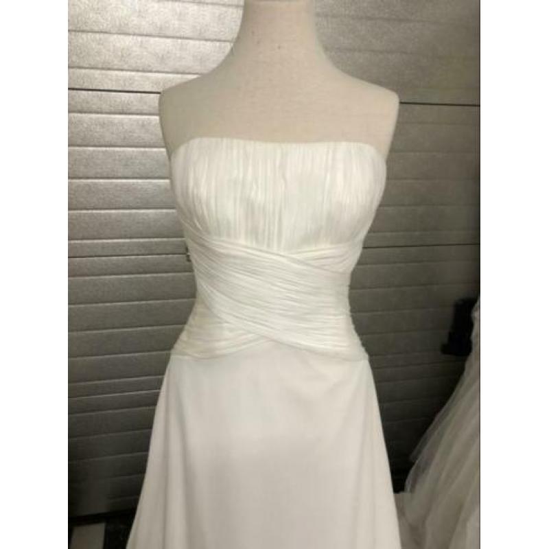 nieuw 38-40 maat chiffon bruidsjurk