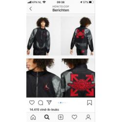 Nike Air Jordan x Off White woven Jacket Size S dswt