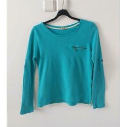 Leuke t'shirt mintgroen mt lange mouwen mt 36/38
