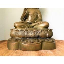 Brons Boeddha Dharma Levenswiel beeld