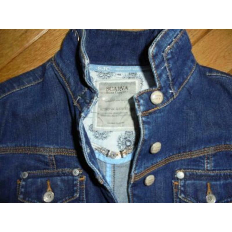 nieuwstaat SCARVA JEANS COMPANY spijkerjasje zeer mooi mt 40