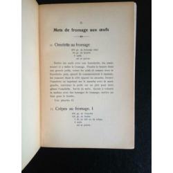 Mets au fromage, au lait et à la crême - 1927 - Schaars