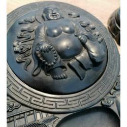 Oude Chinese stenen budha boedha objecten mooie details.