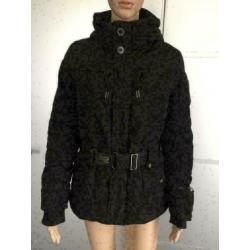 C762 AIRFORCE: maat XS=34 winterjas zwart jas parka zwart