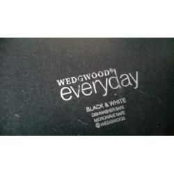 3 schalen Wedgwood Every Day wit en zwart made in England