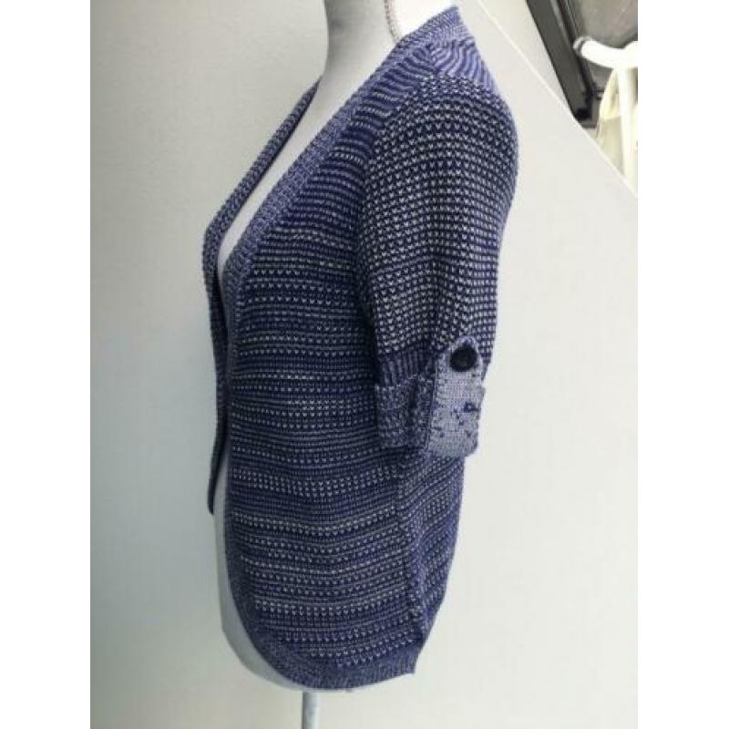 Blauw vestje met korte mouwen van Anna Field maat 36