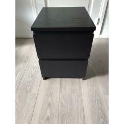 Malm zwart ladekastje Ikea