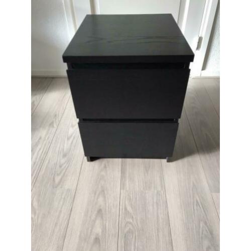 Malm zwart ladekastje Ikea
