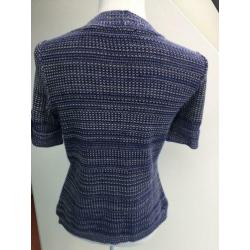 Blauw vestje met korte mouwen van Anna Field maat 36