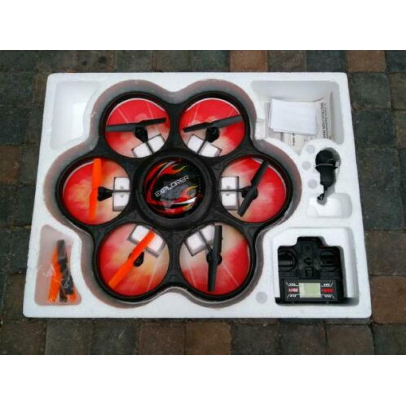 Explorer 6-axis drone met leds