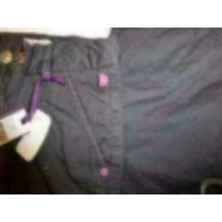 Babyface nieuwe grijs lief broekje roze studs mt 68 nr 21156