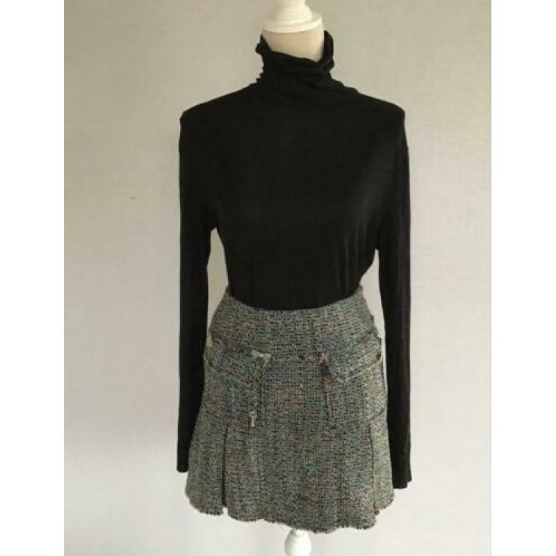 Essentiel Antwerp ZGAN Mini Tweed Rok Maat XS-gratis zending