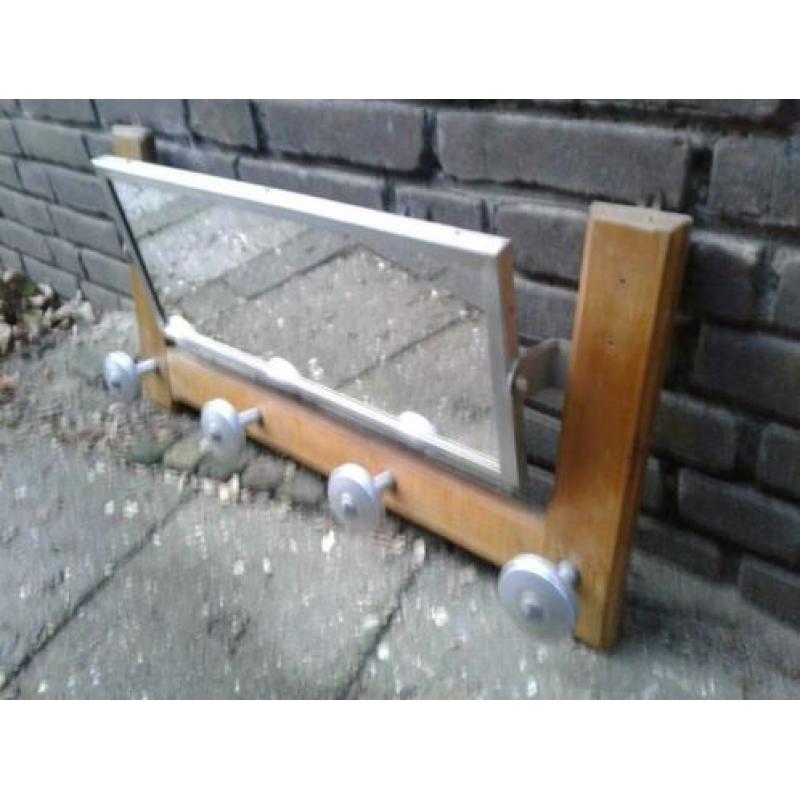 Schitterende jaren 20 Frans vintage design spiegel kapstok