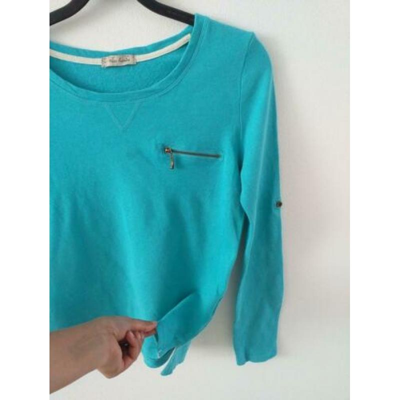 Leuke t'shirt mintgroen mt lange mouwen mt 36/38