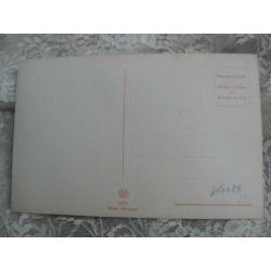 Oude Art Deco kaart / gesigneerd - Dame & Heer Lampion