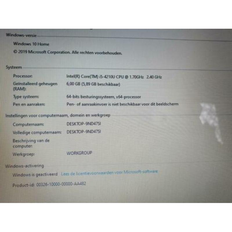 Asus laptop I5