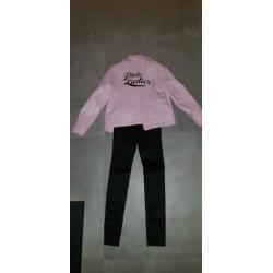 Grease - Pink Lady jasje en broek mt 152