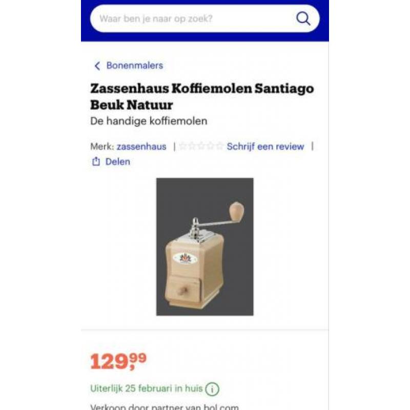 Kwaliteit koffiemolen Zassenhaus