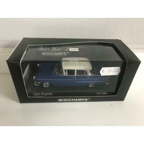 Miniatuurauto Opel Kapitan Regattablau 1 of 1008 pcs.