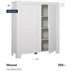 WOOOD kast Dirk, kleur wit