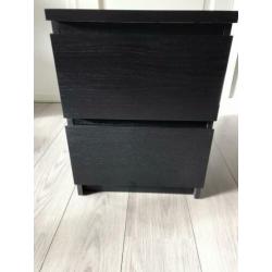 Malm zwart ladekastje Ikea