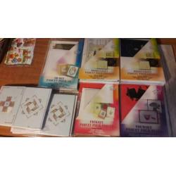 OPRUIMING! papier v kaarten maken,prikken borduren +stickers