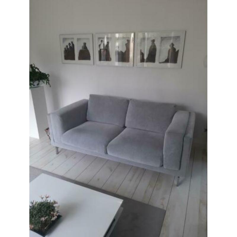 2 stuks ikea Nockeby 2 zits banken tallmyra wit/zwart