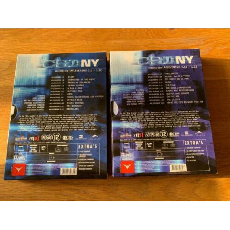 Dvd's CSI NY 9New York) - Seizoen 1, 2, 3 deel 2, 4 en 5