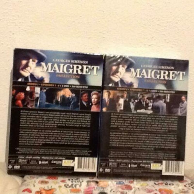 Maigret serie 1 en 2 met ieder 3 DVD's , nieuw