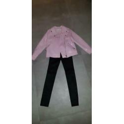 Grease - Pink Lady jasje en broek mt 152