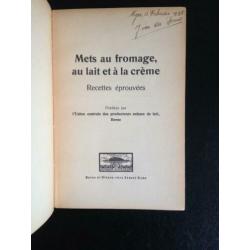 Mets au fromage, au lait et à la crême - 1927 - Schaars