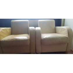 leren stoelen 2 stuks