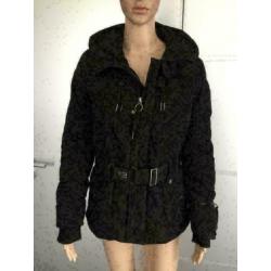 C762 AIRFORCE: maat XS=34 winterjas zwart jas parka zwart