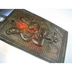 Natuurlijk jade hanger amulet chinese erotiek.826#