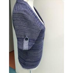 Blauw vestje met korte mouwen van Anna Field maat 36