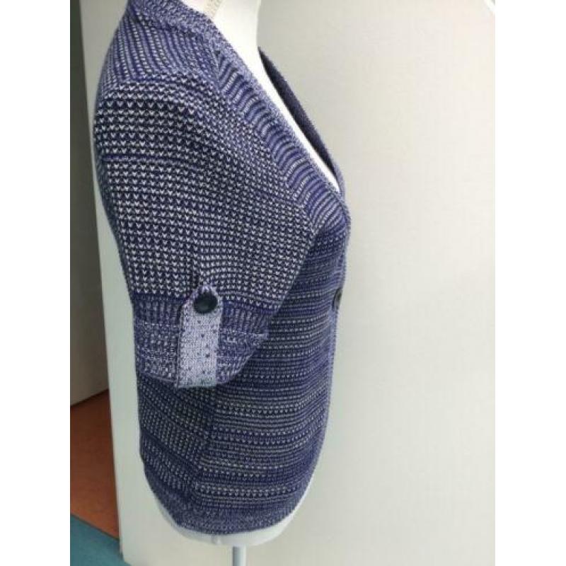 Blauw vestje met korte mouwen van Anna Field maat 36