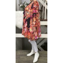 Bianca oversized A-lijn jersey tuniek met zakken