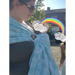Yaro butterfly lichtblauw ringsling.