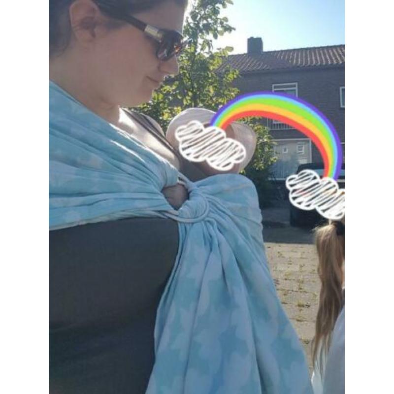 Yaro butterfly lichtblauw ringsling.
