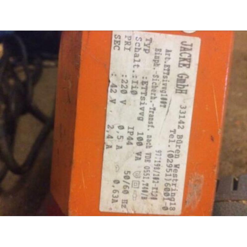 Te koop Hilti TE 17 42 Volt met trafo 230/42 Volt