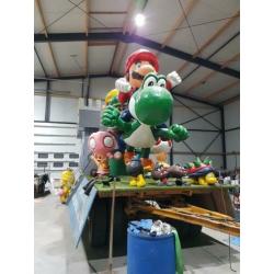 Carnavalswagen poppen Mario Bross