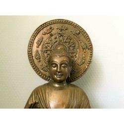 Brons Boeddha Dharma Levenswiel beeld