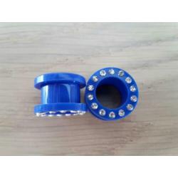 Nieuwe tunnels. Acryl. Steentjes. 3, 4, 5, 6, 8, 10, 12 Mm.
