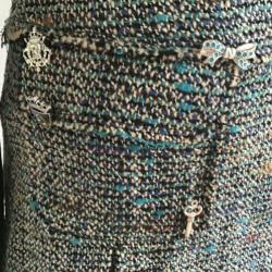 Essentiel Antwerp ZGAN Mini Tweed Rok Maat XS-gratis zending