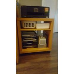 Bureau met ladekast en bijkast